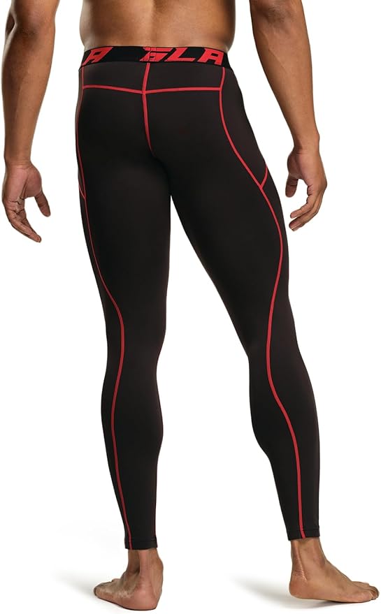 TSLA Men's Thermal Compression Pants, Athletic Sports Leggings & Running Tights, Wintergear Base Layer Bottoms