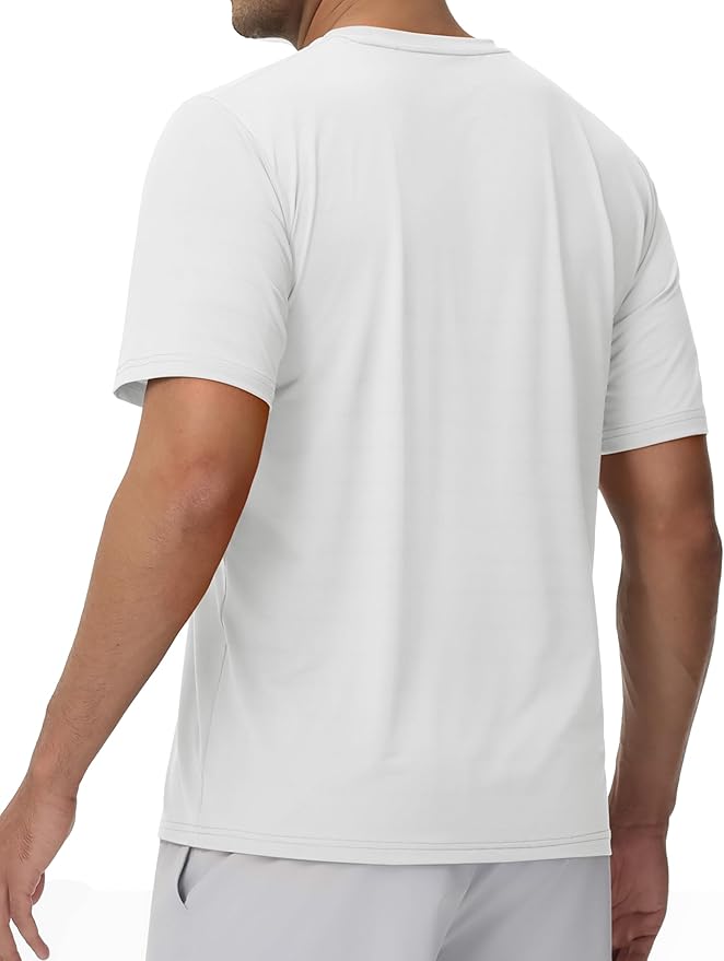 TACVASEN Men's Lightweight Athletic T-Shirts Quick Dry Workout Gym Tops Short Sleeve Running Tee Shirt Performance Activewear