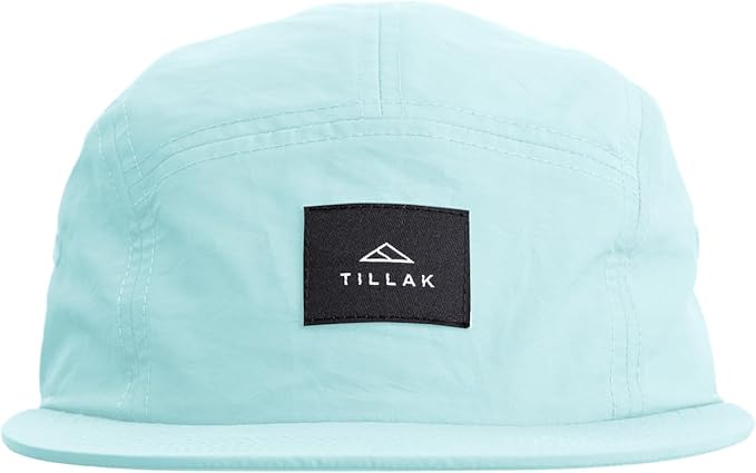 Tillak Wallowa Camp Hat, Lightweight Nylon 5 Panel Cap with Snap Closure
