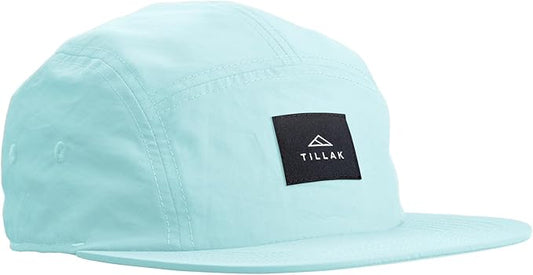 Tillak Wallowa Camp Hat, Lightweight Nylon 5 Panel Cap with Snap Closure