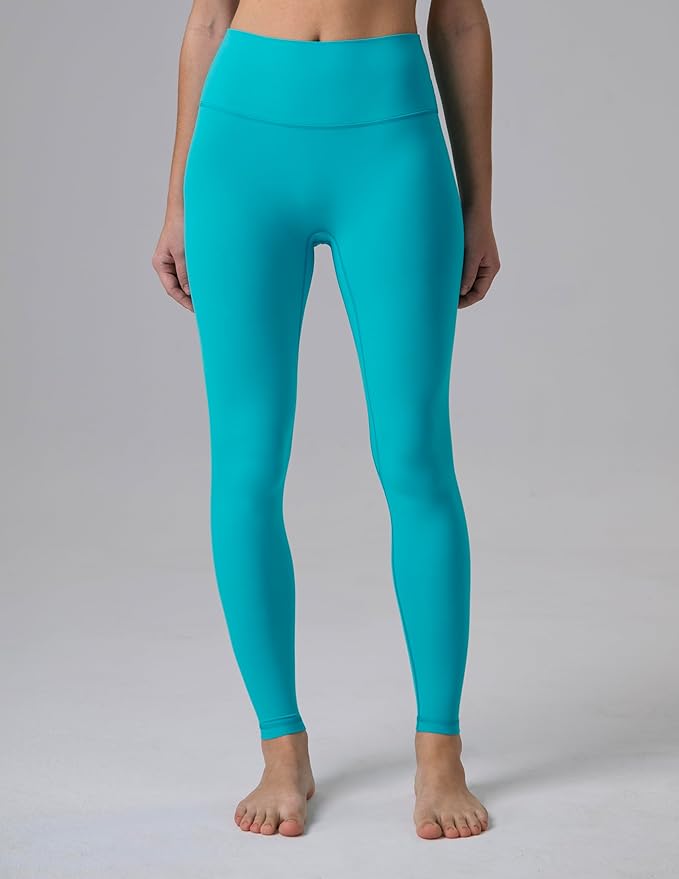 Colorfulkoala Dreamlux No Front Seam Leggings for Women 25"/28" Inseam, Seamless High Waisted Buttery Soft Yoga Pants
