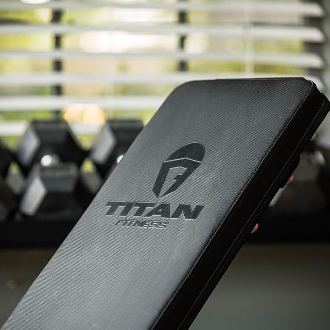 Titan Fitness Elite Series Adjustable FID Weight Bench, Exercise Bench Rated 500 LB Incline, 1,000 LB Flat, Adjustable Workout Bench for Home Gym, Weightlifting & Strength Training