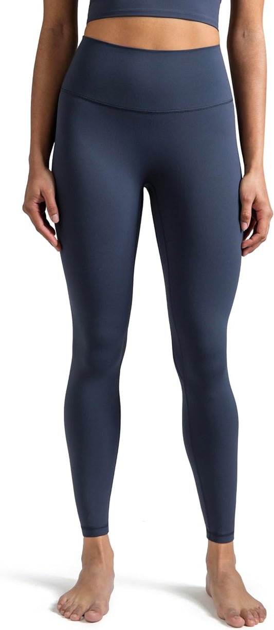 Colorfulkoala Dreamlux No Front Seam Leggings for Women 25"/28" Inseam, Seamless High Waisted Buttery Soft Yoga Pants