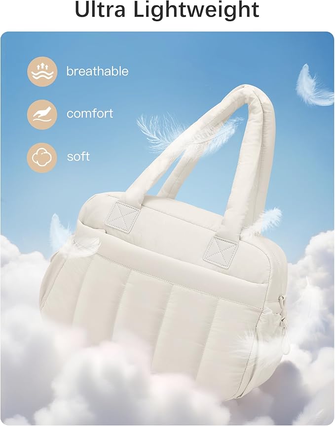 oscaurt Gym Bag for Women Lightweight Duffle Bag for Travel with Toiletry Pouch Water Resistant Carry On Weekender Overnight Duffel