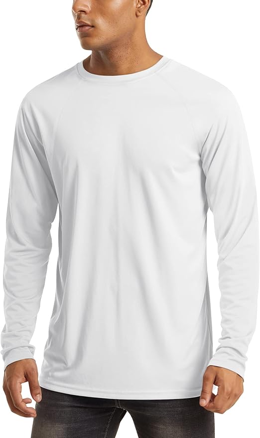 MAGCOMSEN Men's Long Sleeve Shirts UPF 50+ UV Sun Protection Athletic Shirts for Hiking Running Workout Rash Guard