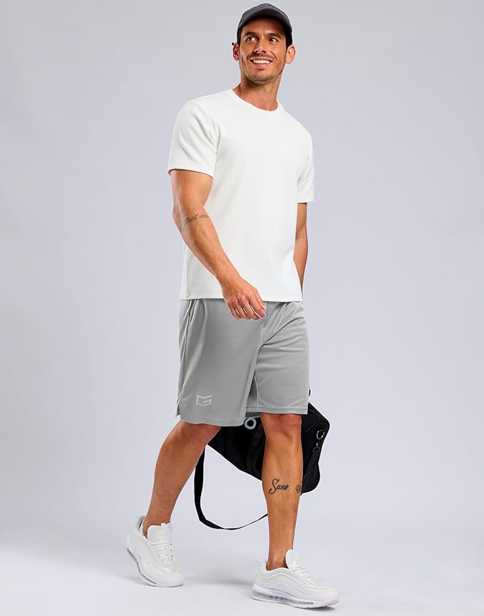 G Gradual Men's Athletic Workout Shorts with Pockets 5"/7"/9" Lightweight Quick Dry Gym Basketball Running Shorts for Men