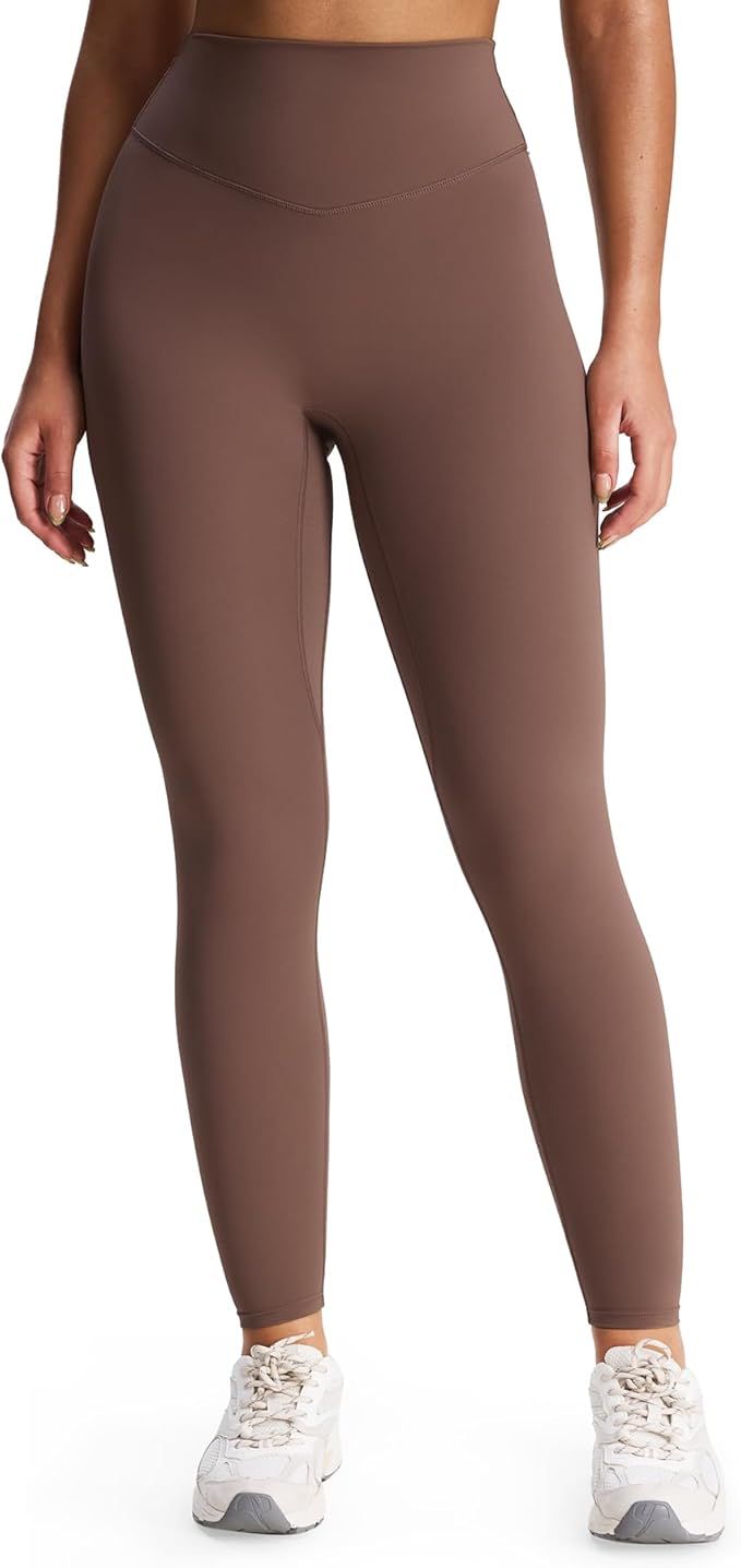 Aoxjox High Waisted Workout Leggings for Women Tummy Control Buttery Soft Yoga Metamorph Deep V Pants 26"