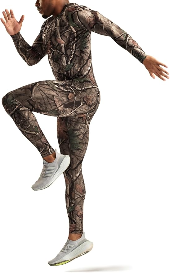 TSLA Men's UPF 50+ Compression Shirts, Cool Dry Long Sleeve Athletic Tops, Sports Baselayer Workout Shirt