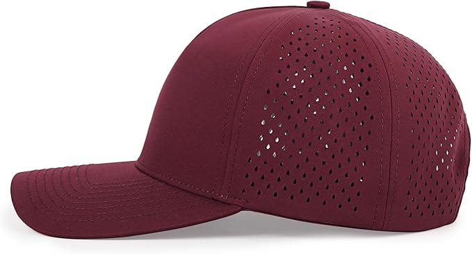Quick Dry Baseball Cap Curved Brim Snapback Hat Laser Cut Mesh Ball Cap Golf Ball Cap for Men Women