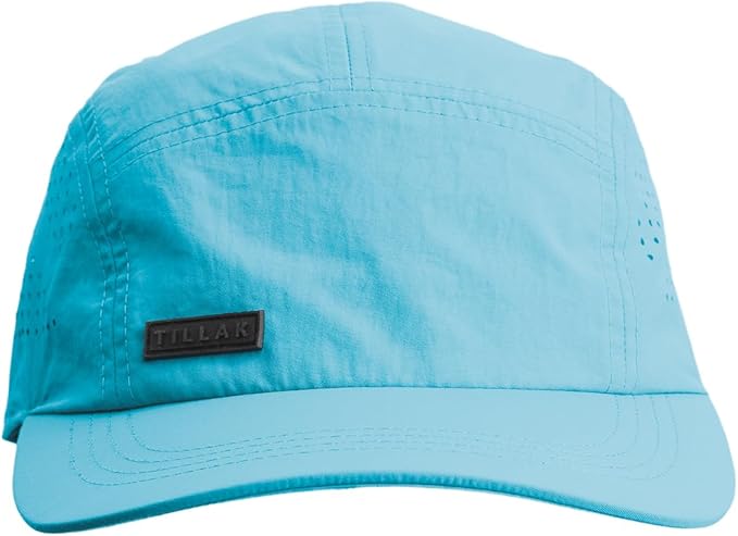 Tillak Vista Hat, Lightweight Nylon 5 Panel Cap with Snap Closure and Laser-Cut Ventilation