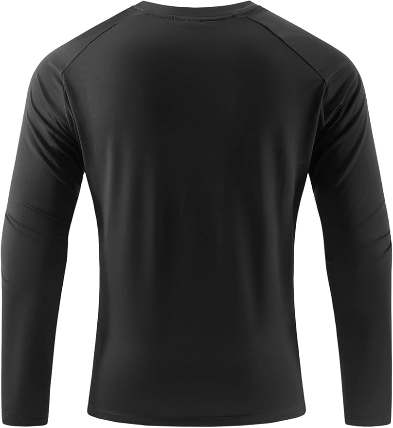 Mens Long Sleeve Turtleneck Workout Shirts Moisture Wicking Mock Neck Double Sides Brushed T-Shirts