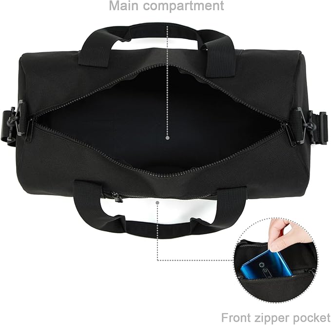 Small Gym Bag Duffel Bag for Women Men Fitness Sports Bag Workout Adjustable Detachable Shoulder Strap Lightweight Carry on Travel Duffle Bag