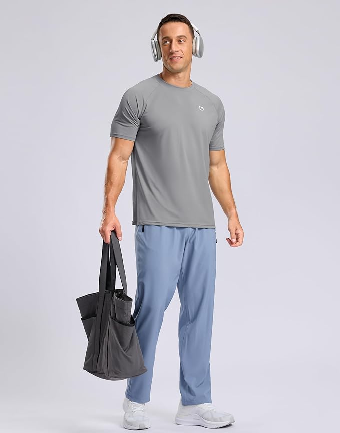 G Gradual Men's Workout Athletic T-Shirts Moisture Wicking Cooling Running Shirts Short Sleeve Performance Tee for Gym Tennis