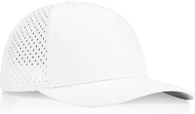 Gilbert Performance Snapback Hat | 5 Panel Blank Cap for Men & Women | Breathable & Lightweight | Curved Bill