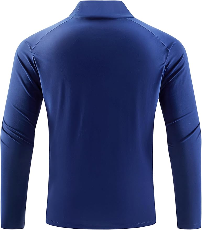 Mens Long Sleeve Turtleneck Workout Shirts Moisture Wicking Mock Neck Double Sides Brushed T-Shirts
