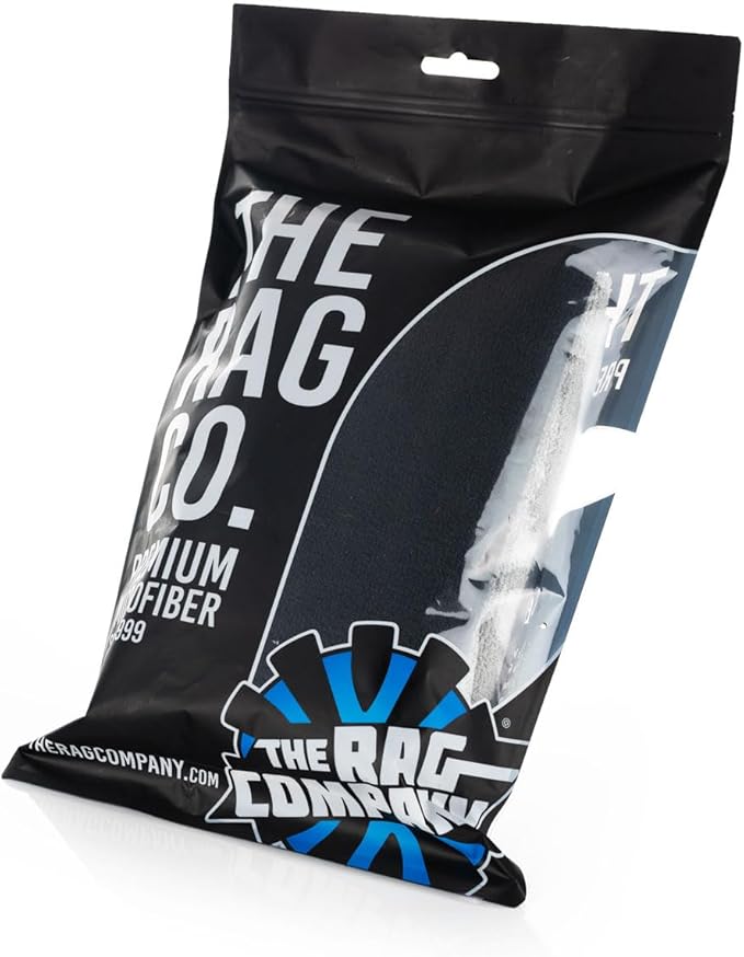 The Rag Company - Sport & Workout Towel - Gym, Exercise, Fitness, Sport, Ultra Soft, Super Absorbent, Fast Drying Premium Microfiber, 320gsm, 16in x 27in, White + Ice Grey + Black - 3-Pack