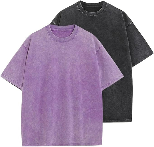 Workout T Shirts for Men Oversized Gym Loose Fit Tshirt Heavy Cotton Washed Vintage Faded Sleeping Tee Unisex Tops