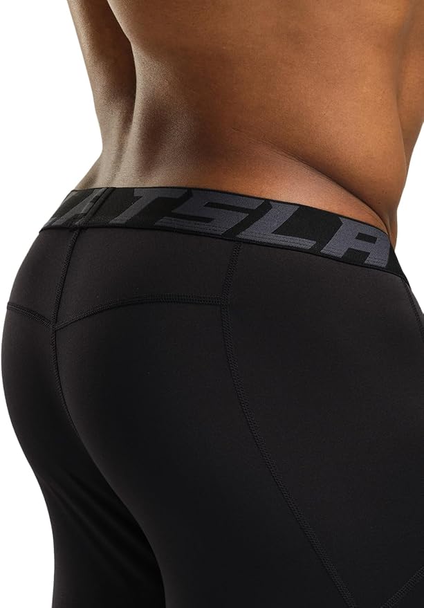 TSLA Men's Thermal Compression Pants, Athletic Sports Leggings & Running Tights, Wintergear Base Layer Bottoms