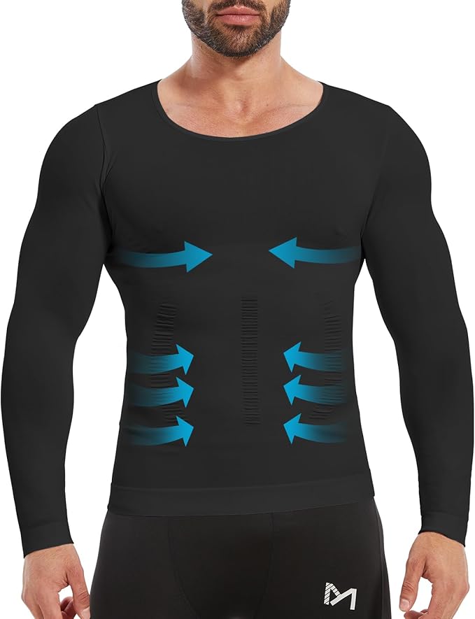 Gynecomastia Compression Shirt Men, Slimming Undershirt Compression Tank Top Mens Shapewear Body Shaper