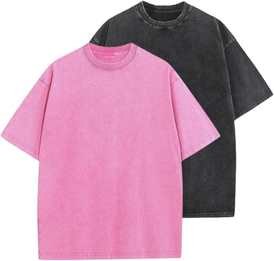 Workout T Shirts for Men Oversized Gym Loose Fit Tshirt Heavy Cotton Washed Vintage Faded Sleeping Tee Unisex Tops