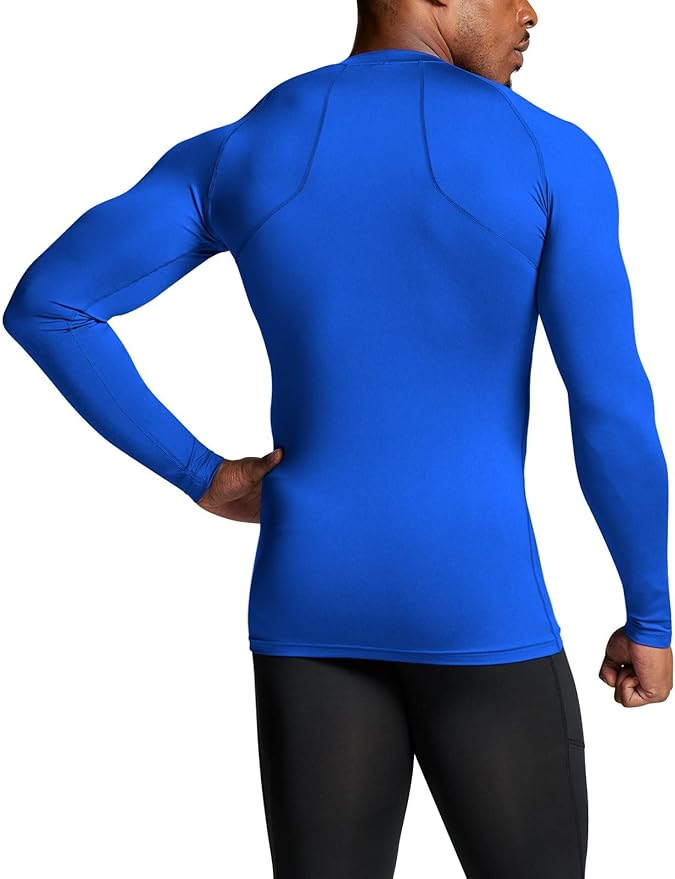ATHLIO Men's UPF 50+ Long Sleeve Compression Shirts, Water Sports Rash Guard Base Layer, Athletic Workout Shirt
