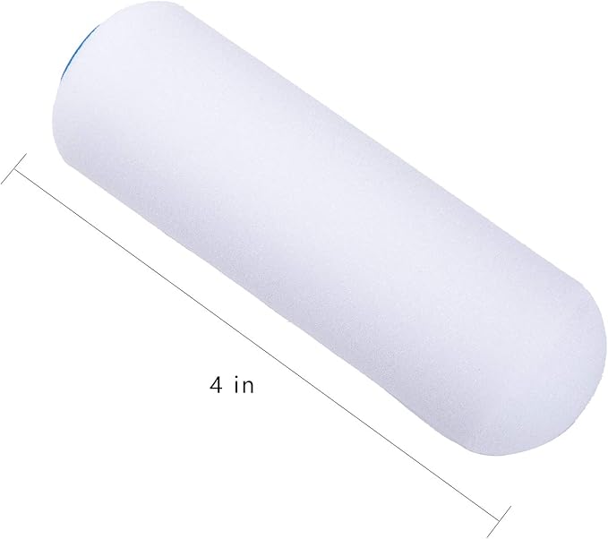 Mister Rui Foam Paint Roller Covers, Foam Paint Roller 4 Inch Sponge Paint Roller, Pack of 30, High Density Foam Brings Smooth Finishes, Perfect for Cabinets, Cupboards, Doors