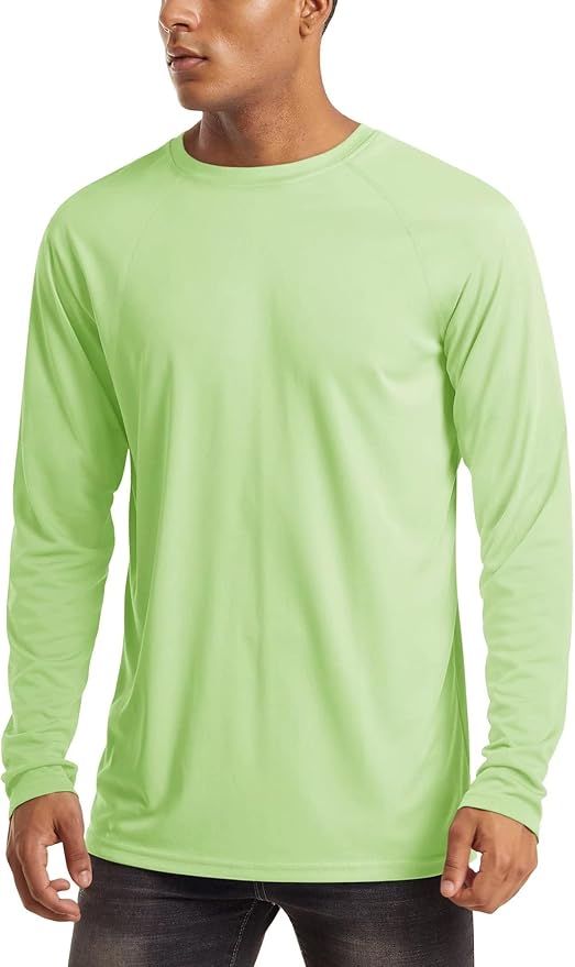 MAGCOMSEN Men's Long Sleeve Shirts UPF 50+ UV Sun Protection Athletic Shirts for Hiking Running Workout Rash Guard