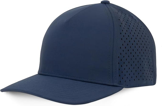 Gilbert Performance Snapback Hat | 5 Panel Blank Cap for Men & Women | Breathable & Lightweight | Curved Bill