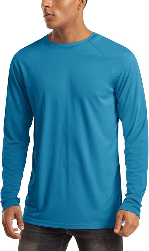 MAGCOMSEN Men's Long Sleeve Shirts UPF 50+ UV Sun Protection Athletic Shirts for Hiking Running Workout Rash Guard