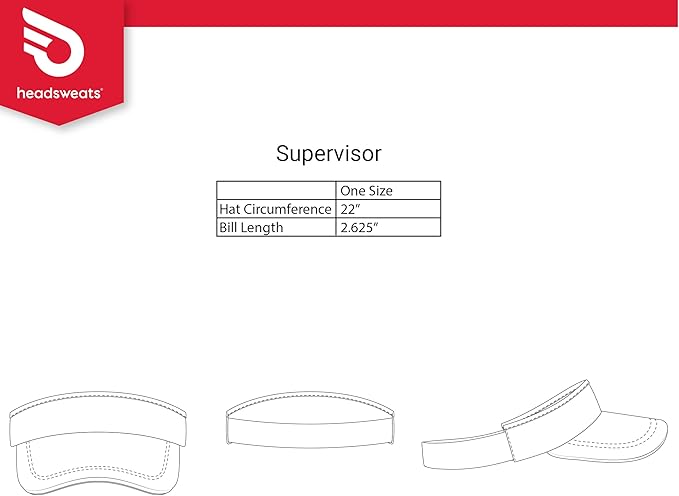 Headsweats Womens Lightweight Performance Running Sun Visor