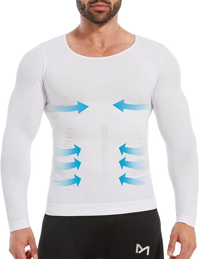 Gynecomastia Compression Shirt Men, Slimming Undershirt Compression Tank Top Mens Shapewear Body Shaper