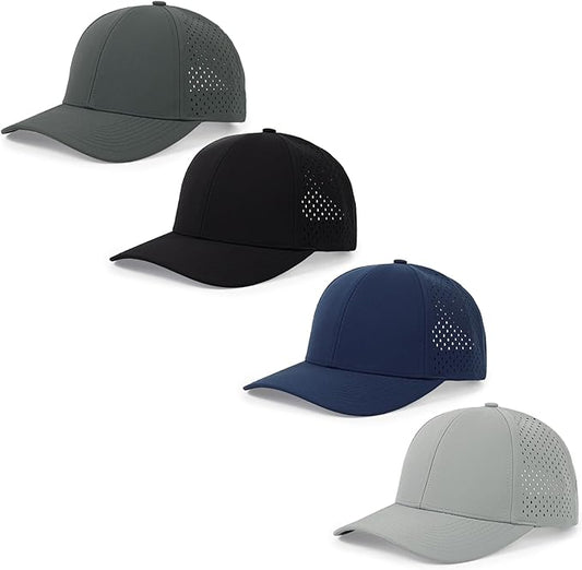 Quick Dry Baseball Cap Curved Brim Snapback Hat Laser Cut Mesh Ball Cap Golf Ball Cap for Men Women