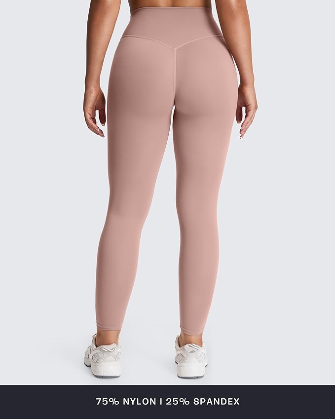 Aoxjox High Waisted Workout Leggings for Women Tummy Control Buttery Soft Yoga Metamorph Deep V Pants 26"