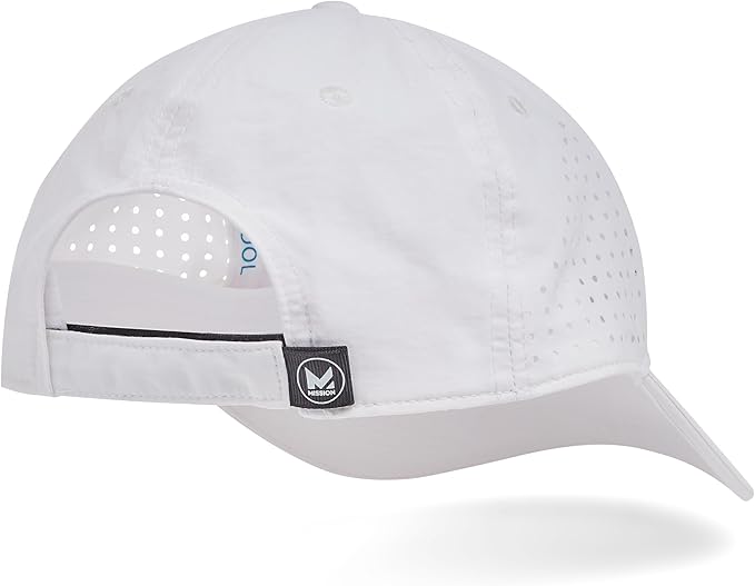 MISSION Cooling Vented Performance Hat Unisex One Size Cap for Workouts, Golf & Running, Sweat & Water Activated Technology