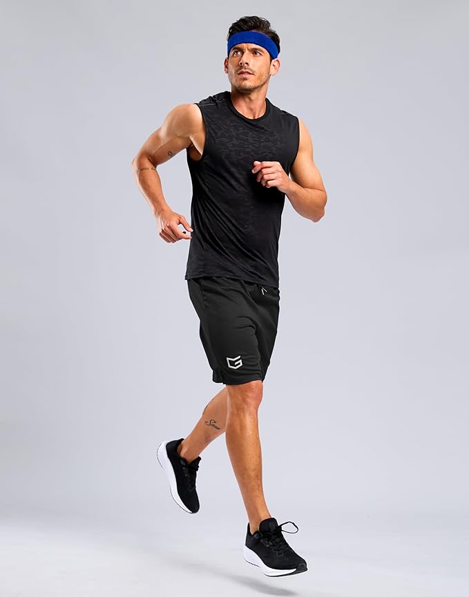 G Gradual Men's Athletic Workout Shorts with Pockets 5"/7"/9" Lightweight Quick Dry Gym Basketball Running Shorts for Men