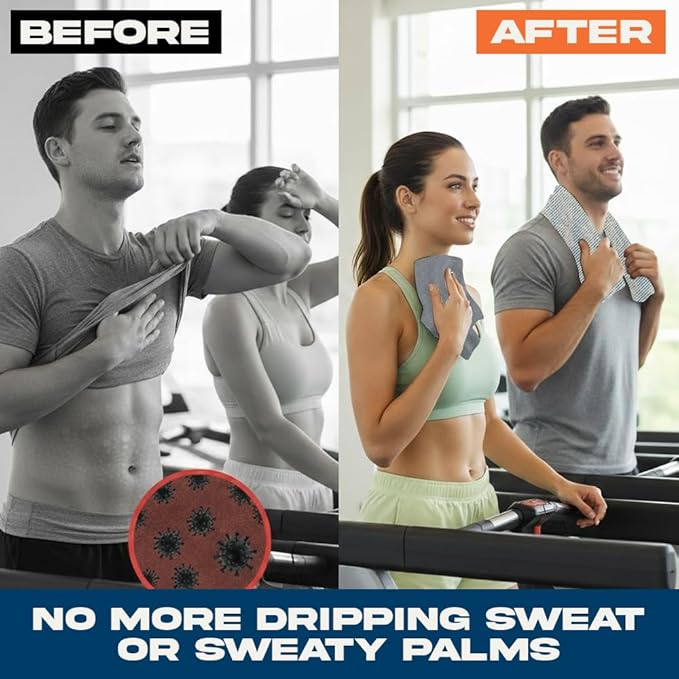 ARMORAY Sweat Absorbing Towel Handkerchief – Quick-Dry Microfiber Gym Towels for Face, Hands & Body – Workout Towel for Men, Sport Rag, Perfect for Tennis, Pickleball & Sauna Use by Women