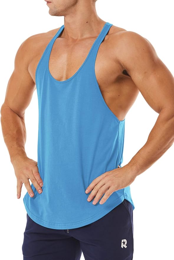 Men's Workout Quick Dry Soft Gym Bodybuilding Stringer Tank Tops