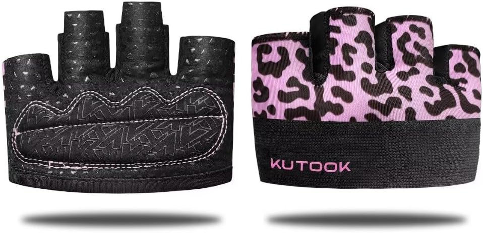KUTOOK Weight Lifting Workout Gloves for Men/Women, 3mm XRD Padding Grip Gym Gloves, Breathable Partial Gloves for Calluses, Weightlifting Gloves for Exercise, Kettlebell, Pull-Ups, Cross Training
