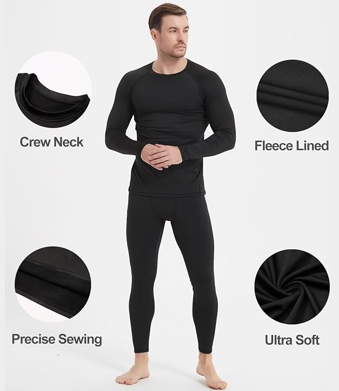 Dalavch 4/5 Pack Thermal Compression Shirts for Men Long Sleeve Running Gear Undershirt Base Layer for Winter Cold Weather