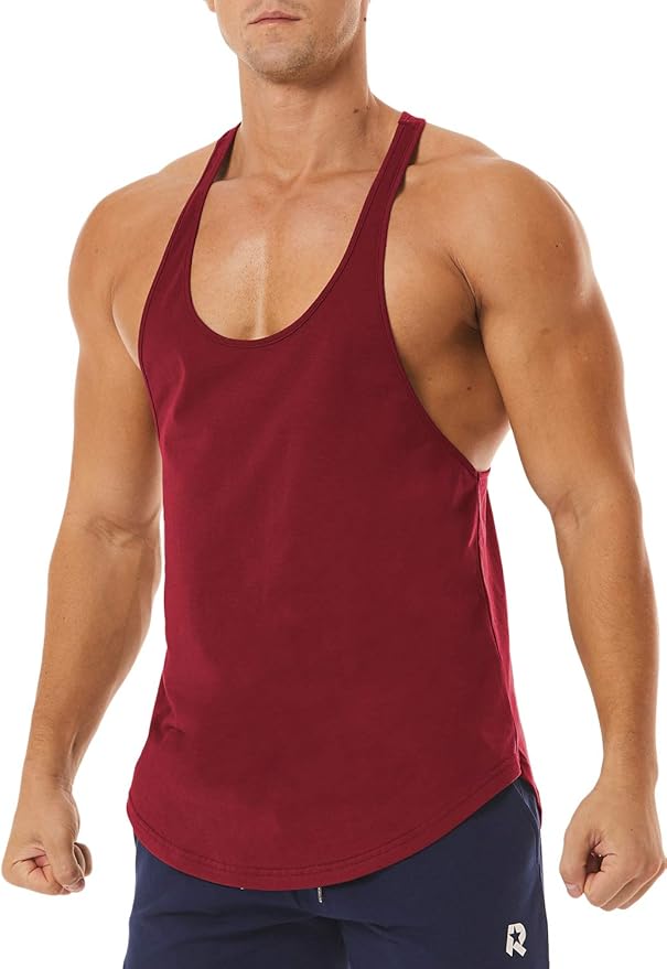 Men's Workout Quick Dry Soft Gym Bodybuilding Stringer Tank Tops