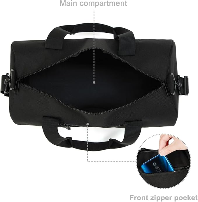 Small Gym Bag Duffel Bag for Women Men Fitness Sports Bag Workout Adjustable Detachable Shoulder Strap Lightweight Carry on Travel Duffle Bag