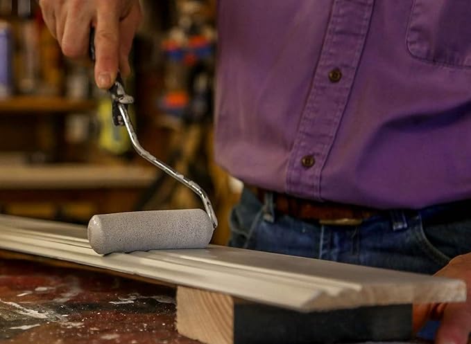 Foam Paint Roller Set with 6-Inch High-Density Foam Mini Roller Cover Refills, Roller Frame and Tray, Bathtub Refinishing Roller Kit, Wall Tile Paint Roller, Pack of 8