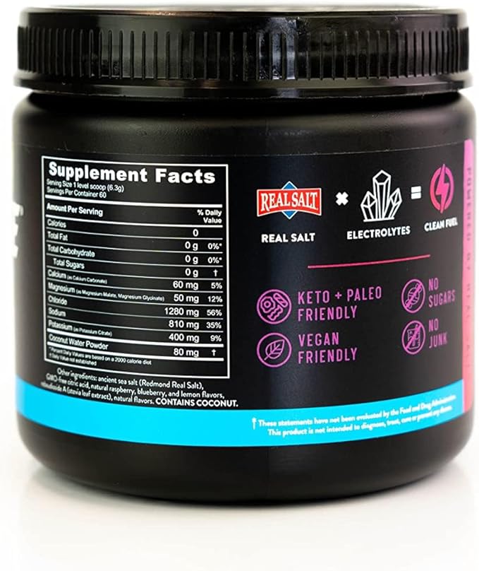 REDMOND Re-Lyte Hydration Electrolyte Powder Mix (Mixed Berry)