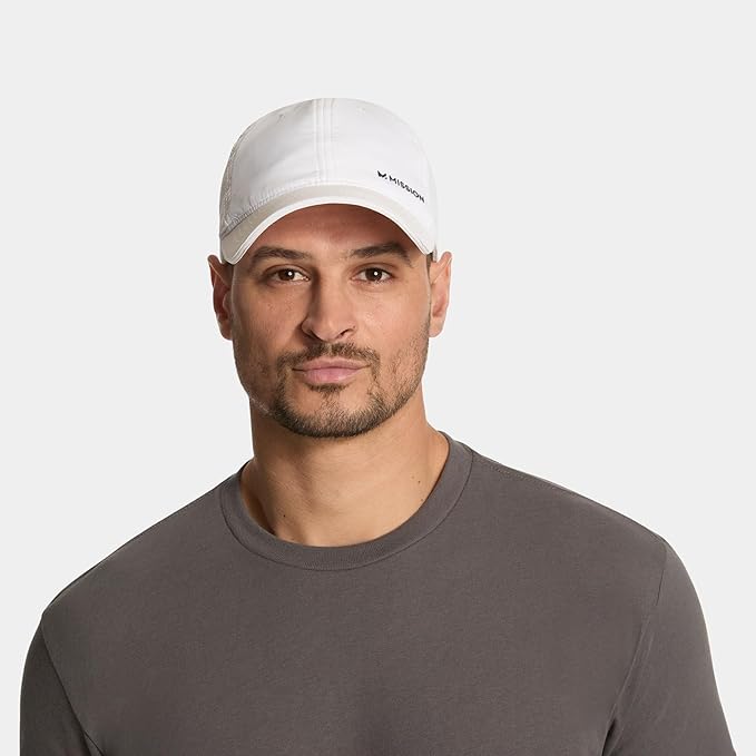 MISSION Cooling UPF Performance Hat - Unisex One Size Cap for Workouts, Golf & Running - Sweat & Water Activated Technology