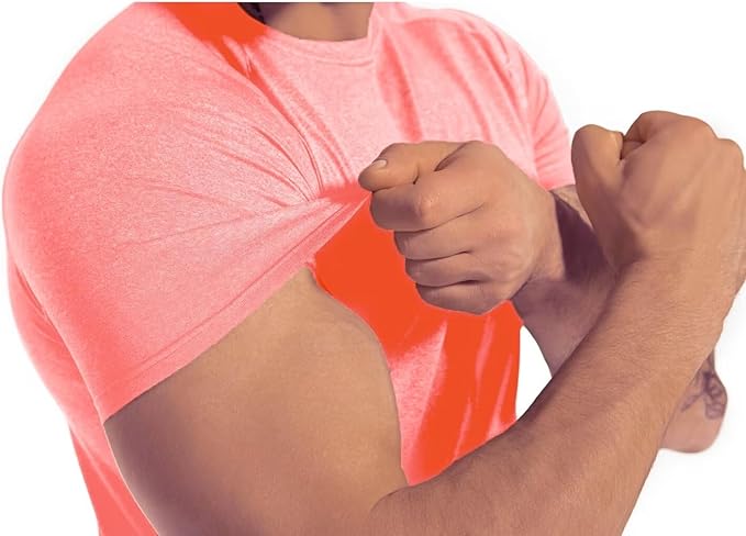 Men's 3pack Dry Fit Workout Gym Short Sleeve T Shirt Moisture Wicking Active Athletic Performance Running Shirts