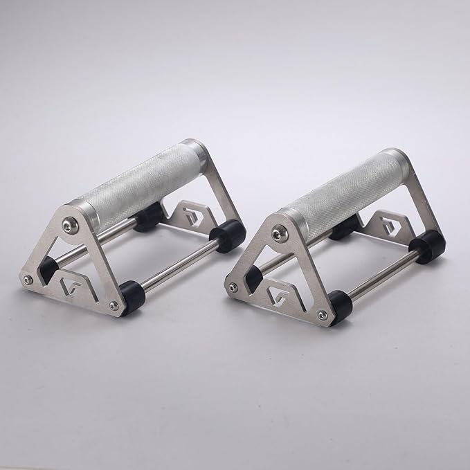 Push Up Stand, Pushup Handles with Aluminum Alloy Grips for Strength Training, Heavy-duty Push Up Bars with Anti-slip, Odor-free Silicone Pads,1 Pair