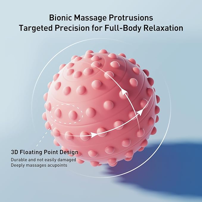 Spiky Massage Balls for Feet,4 Pcs 1.9'' Hard Lacrosse Ball Deep Tissue Recovery Tool,Trigger Point Ball for Myofascial Release & Trigger Point Therapy (Mixed)