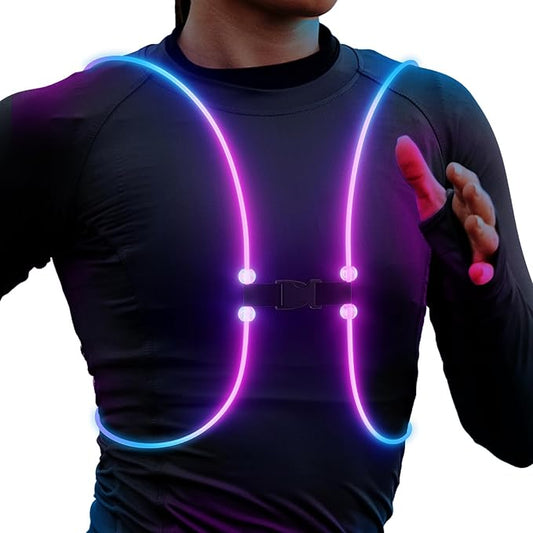 Running Lights For Runners, Reflective Running Vest, Reflective Running Gear Walking Vest For Women, Night Running Gear, Light Up Running Vest, Gifts For Runners, Safety Running Vest For Women & Men