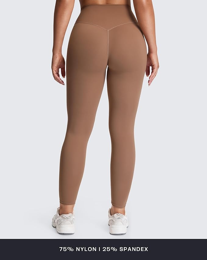 Aoxjox High Waisted Workout Leggings for Women Tummy Control Buttery Soft Yoga Metamorph Deep V Pants 26"