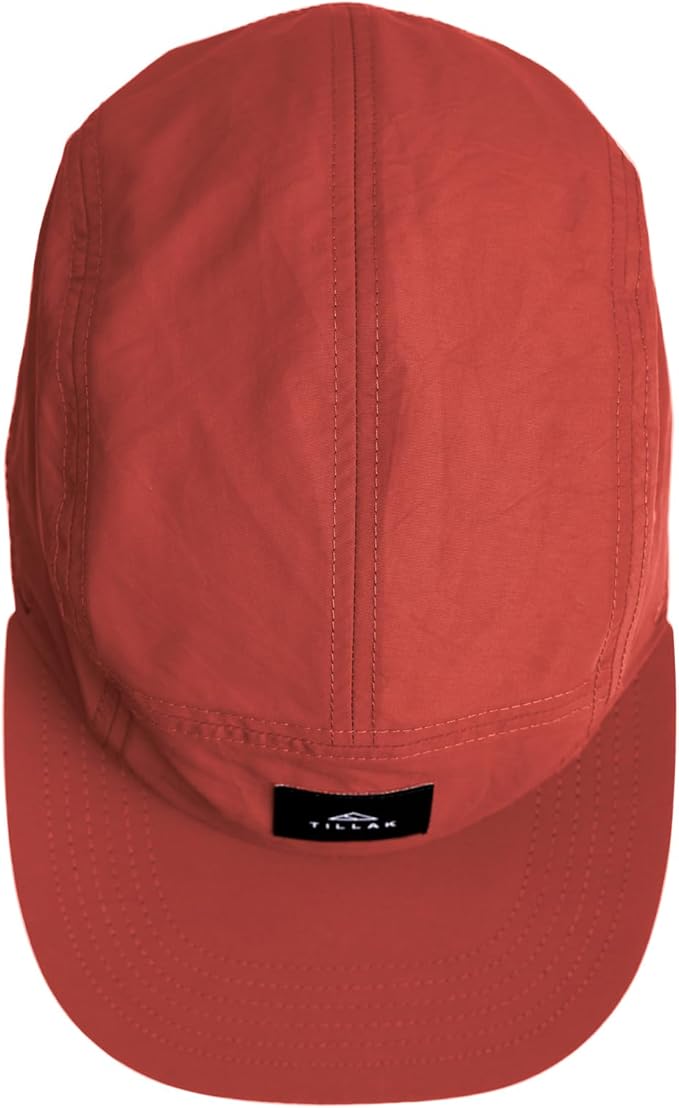 Tillak Wallowa Camp Hat, Lightweight Nylon 5 Panel Cap with Snap Closure